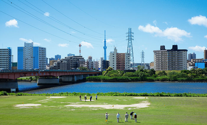 荒川河川敷