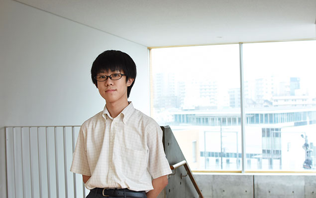 文教大学付属高等学校3年生　野中太一さん